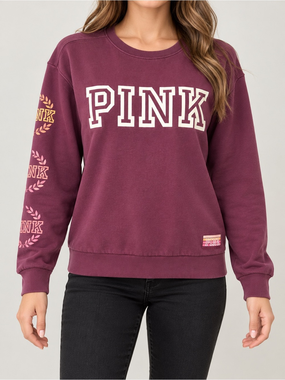 Victoria's Secret PINK Crewneck Sweatshirt in Plum